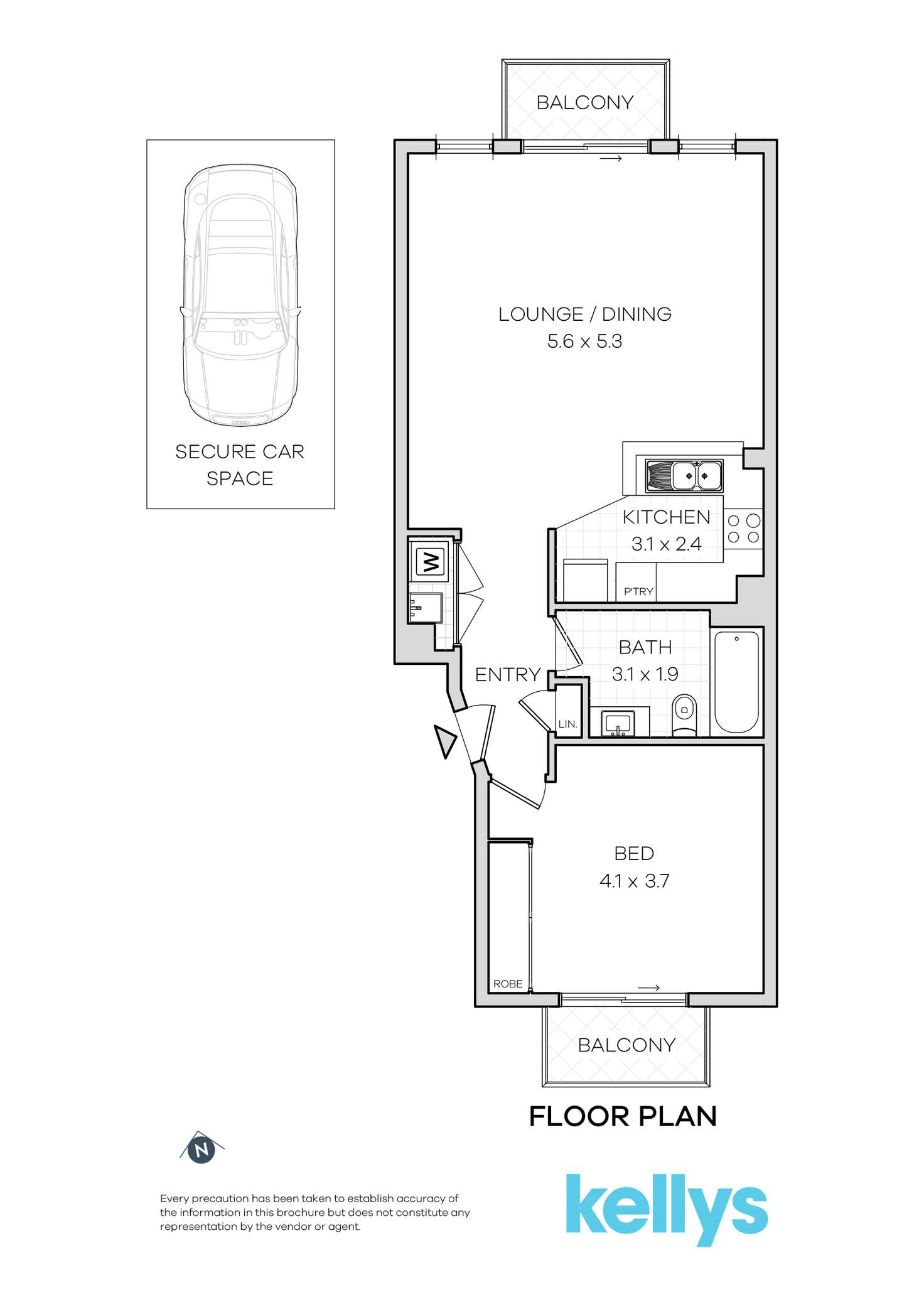 Floorplan of Homely apartment listing, 20/47 Trafalgar Street, Annandale NSW 2038
