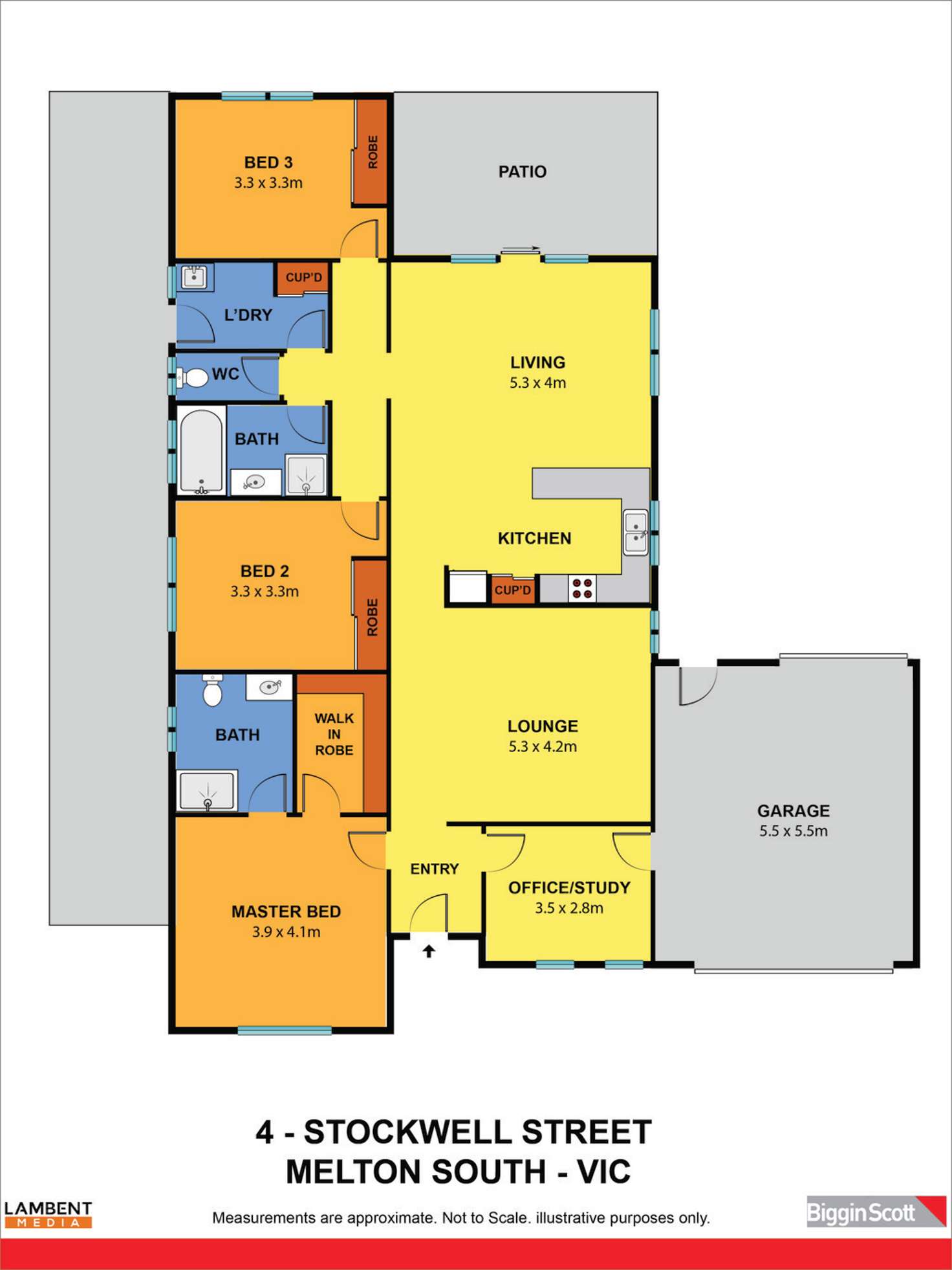 Floorplan of Homely house listing, 4 Stockwell Street, Melton South VIC 3338