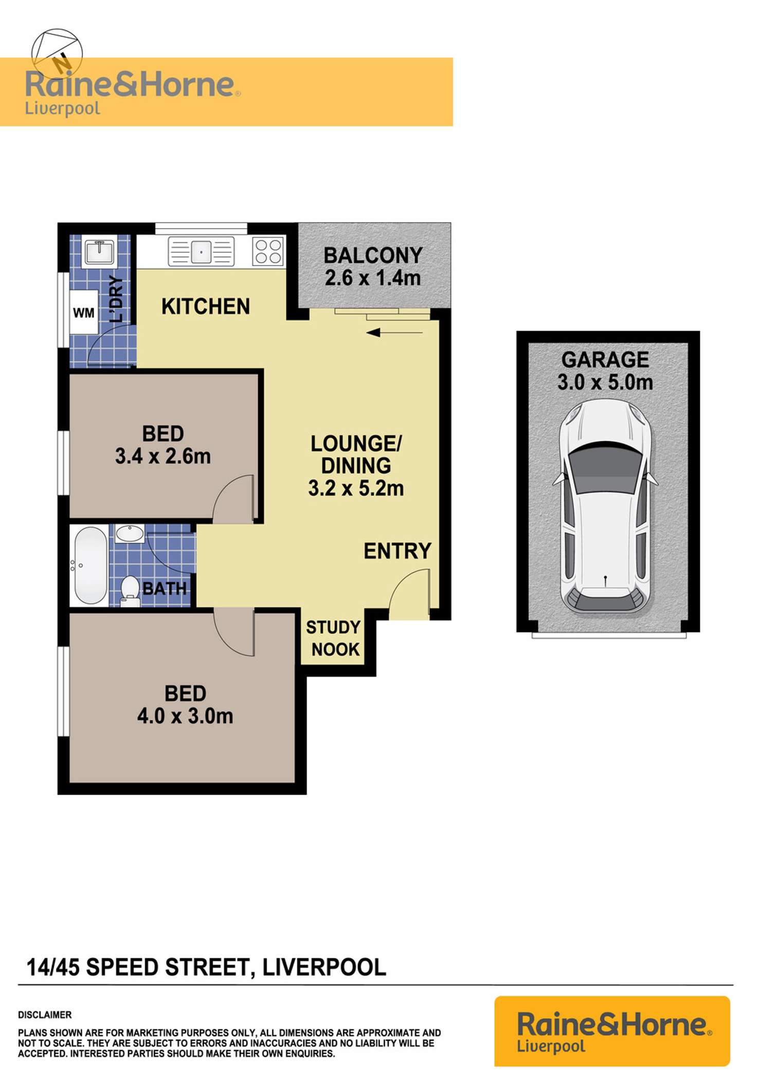 Floorplan of Homely unit listing, 14/45 Speed Street, Liverpool NSW 2170