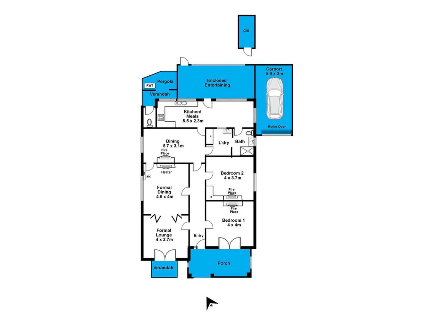 Floorplan of Homely house listing, 64 Port Road, Alberton SA 5014