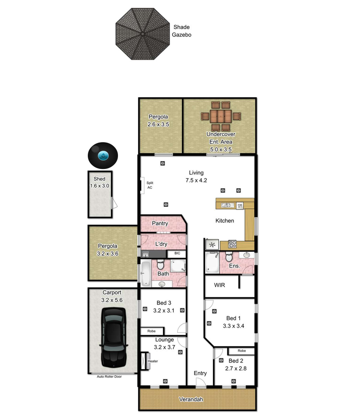 Floorplan of Homely house listing, 17 Periwinkle Drive, Aldinga Beach SA 5173