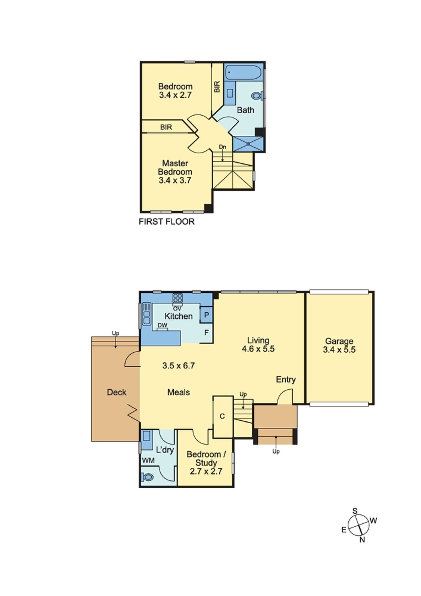 Floorplan of Homely townhouse listing, 3/6 Wendora Street, Strathmore VIC 3041