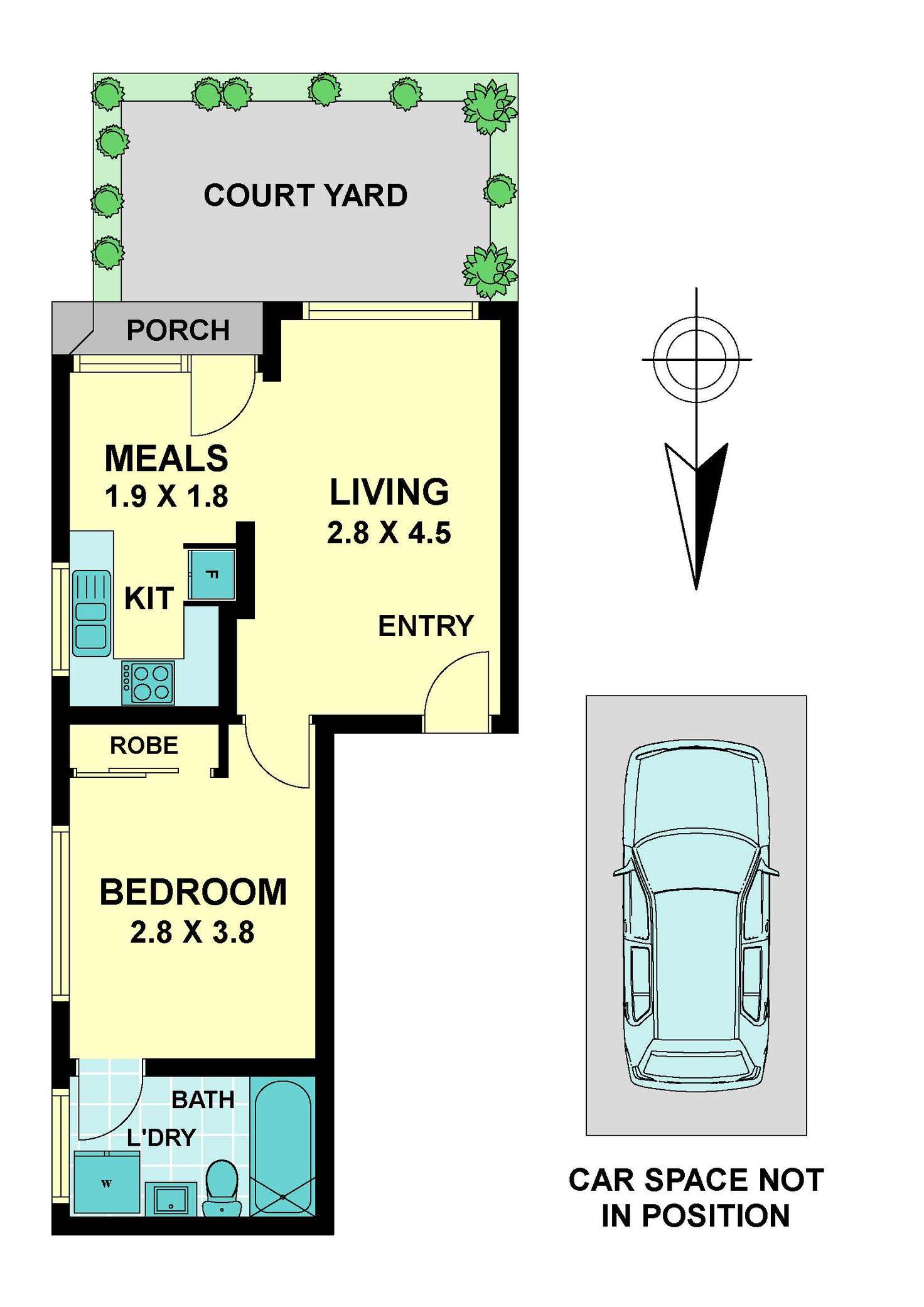 Floorplan of Homely apartment listing, 2/31 Brunswick Road, Brunswick East VIC 3057