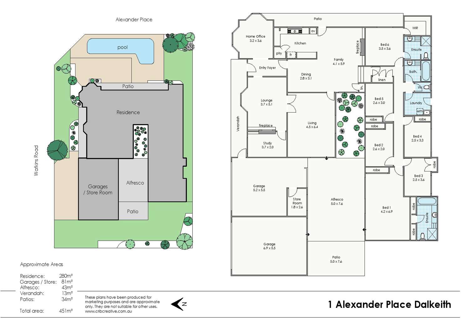 Floorplan of Homely house listing, 1 Alexander Place, Dalkeith WA 6009