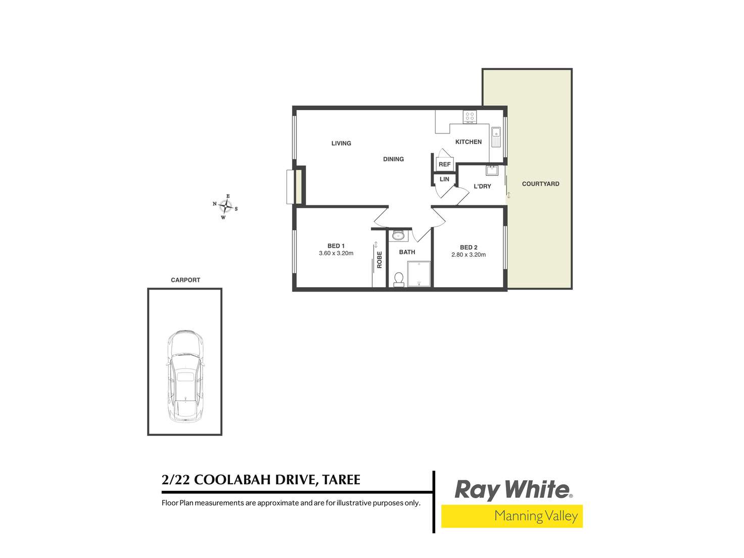 Floorplan of Homely unit listing, 2/22 Coolabah Drive, Taree NSW 2430