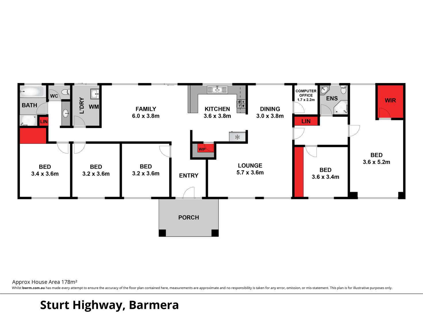 Floorplan of Homely house listing, 17301 Sturt Highway, Barmera SA 5345