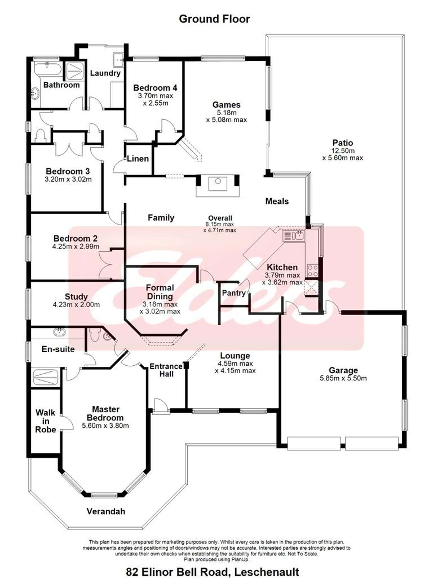Floorplan of Homely house listing, 82 Elinor Bell Road, Leschenault WA 6233