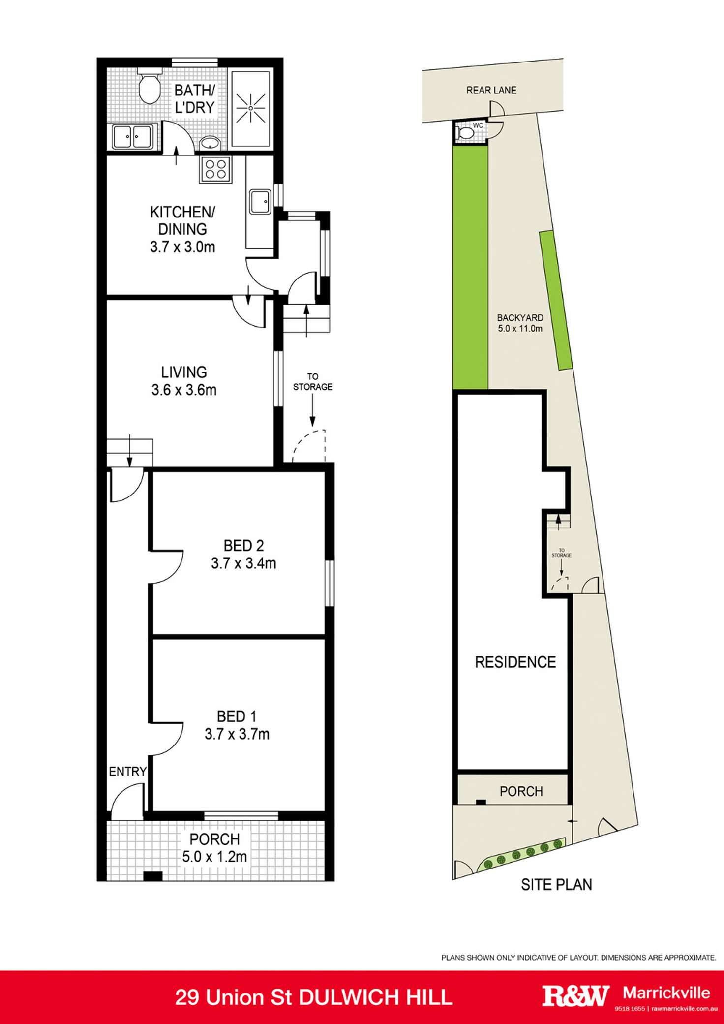 Floorplan of Homely house listing, 29 Union Street, Dulwich Hill NSW 2203