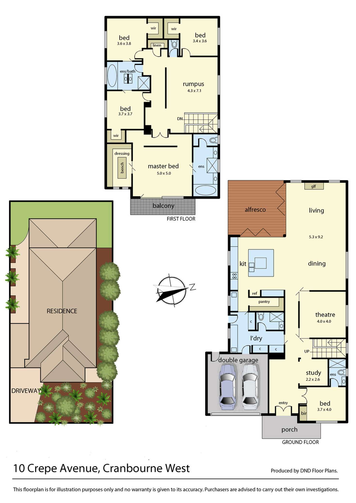 Floorplan of Homely house listing, 10 Crepe Avenue, Cranbourne West VIC 3977