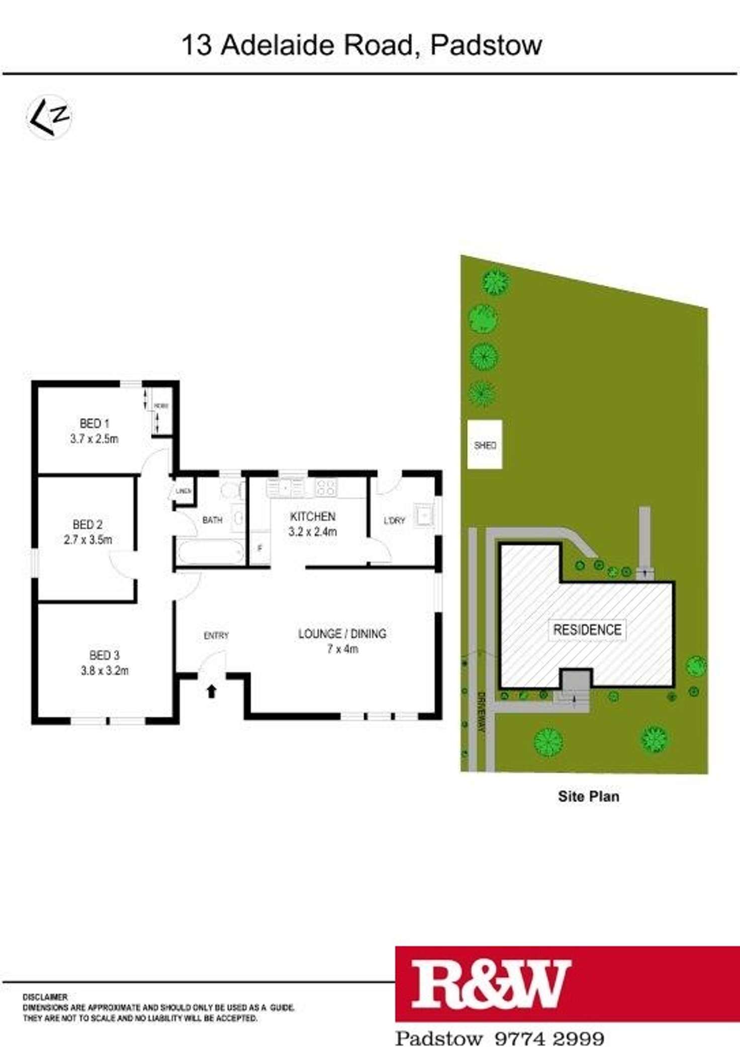 Floorplan of Homely house listing, 13 Adelaide Road, Padstow NSW 2211