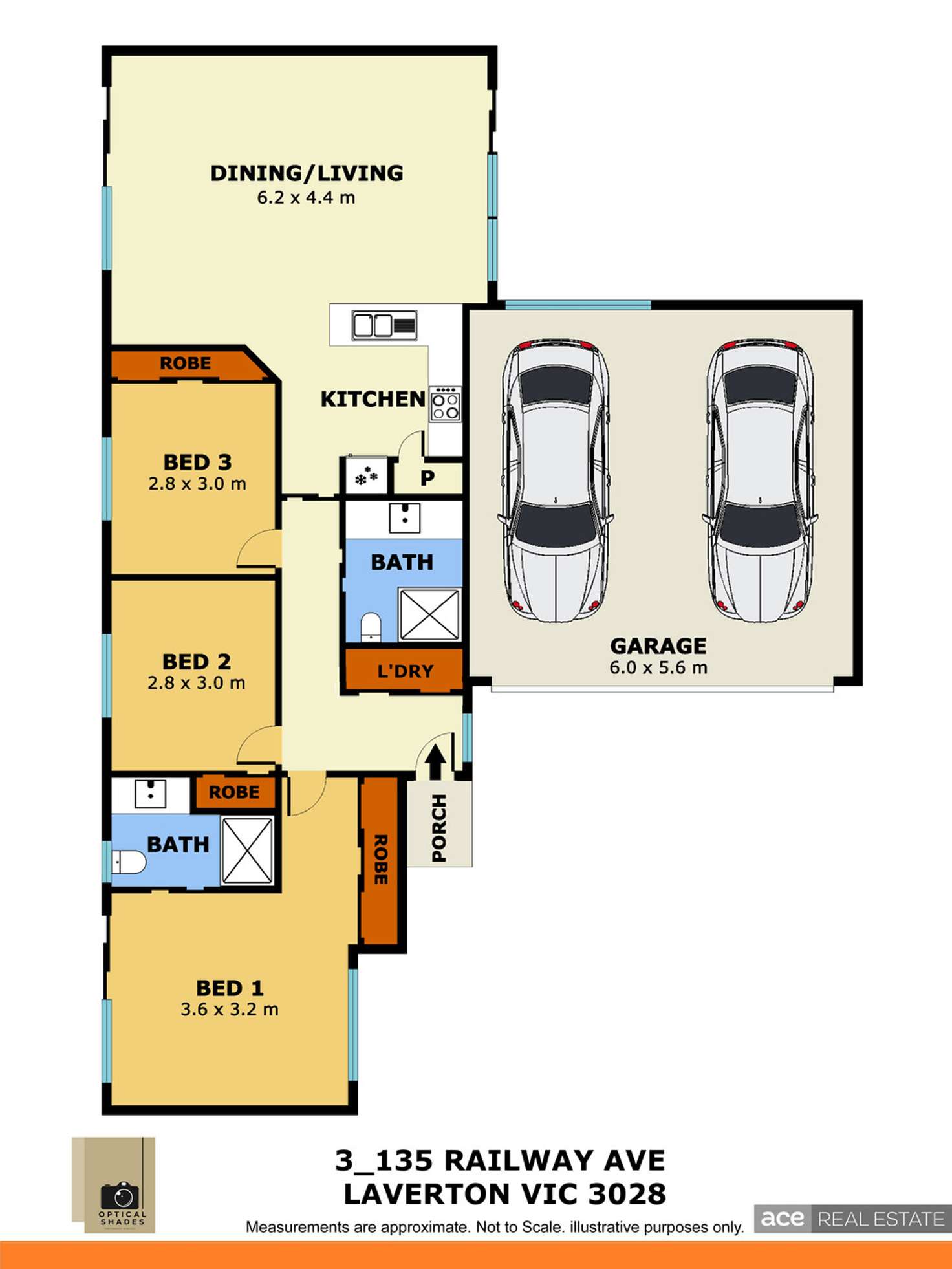 Floorplan of Homely house listing, 3/135 Railway Avenue, Laverton VIC 3028