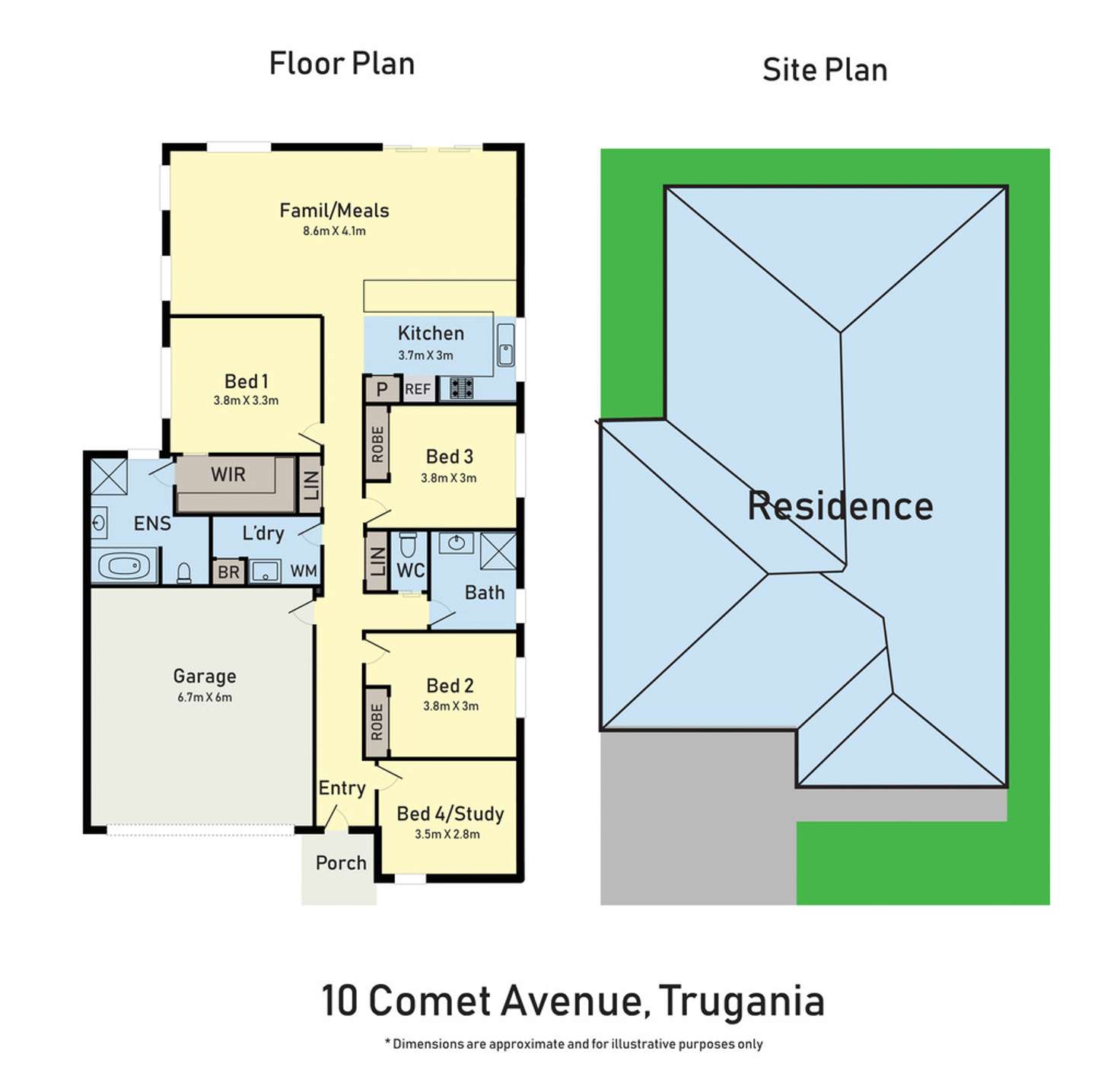 Floorplan of Homely house listing, 10 Comet Avenue, Truganina VIC 3029