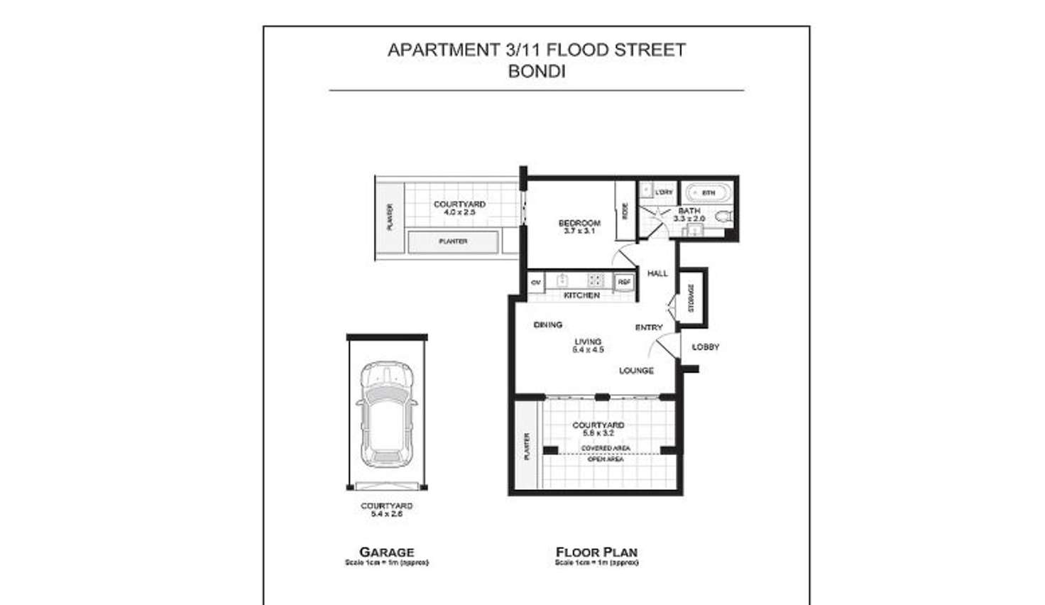 Floorplan of Homely apartment listing, 3/11 Flood Street, Bondi NSW 2026