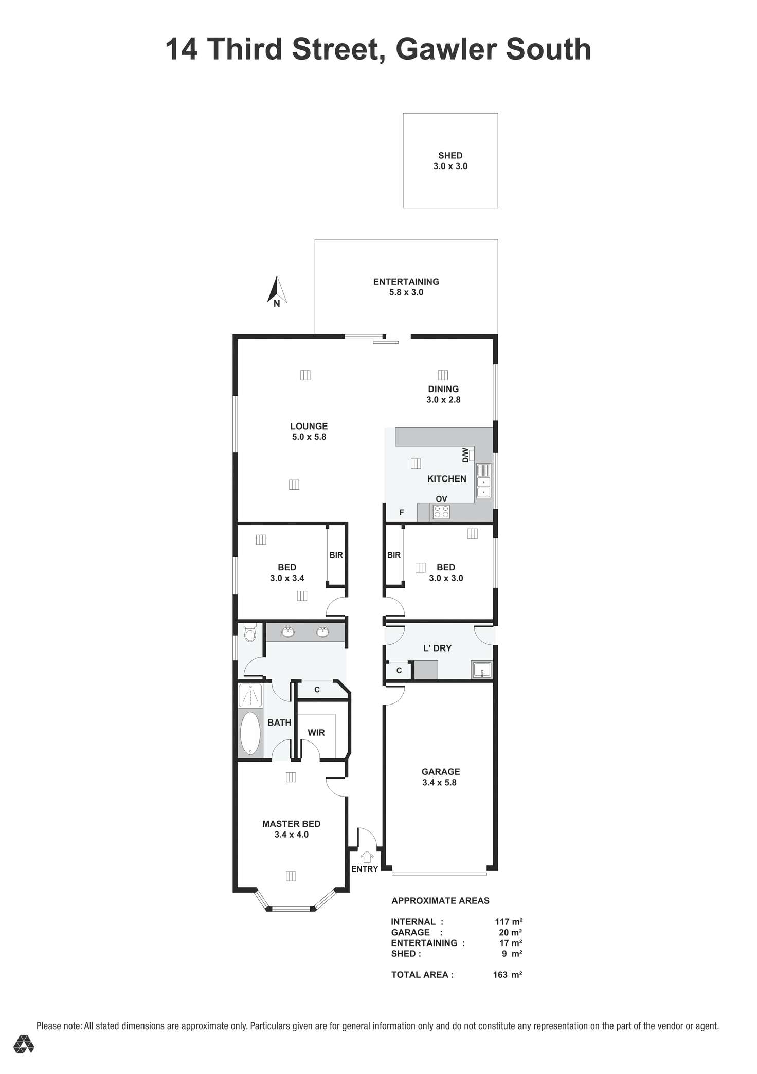 Floorplan of Homely house listing, 14 Third Street, Gawler South SA 5118