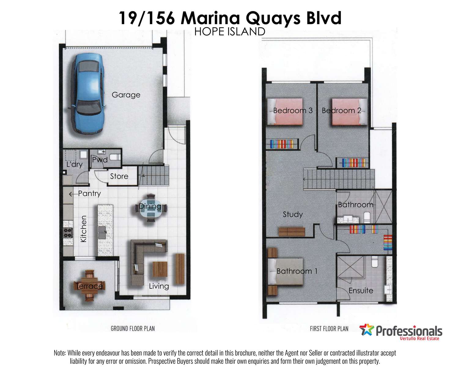 Floorplan of Homely villa listing, 19/156 Marina Quays Boulevard, Hope Island QLD 4212