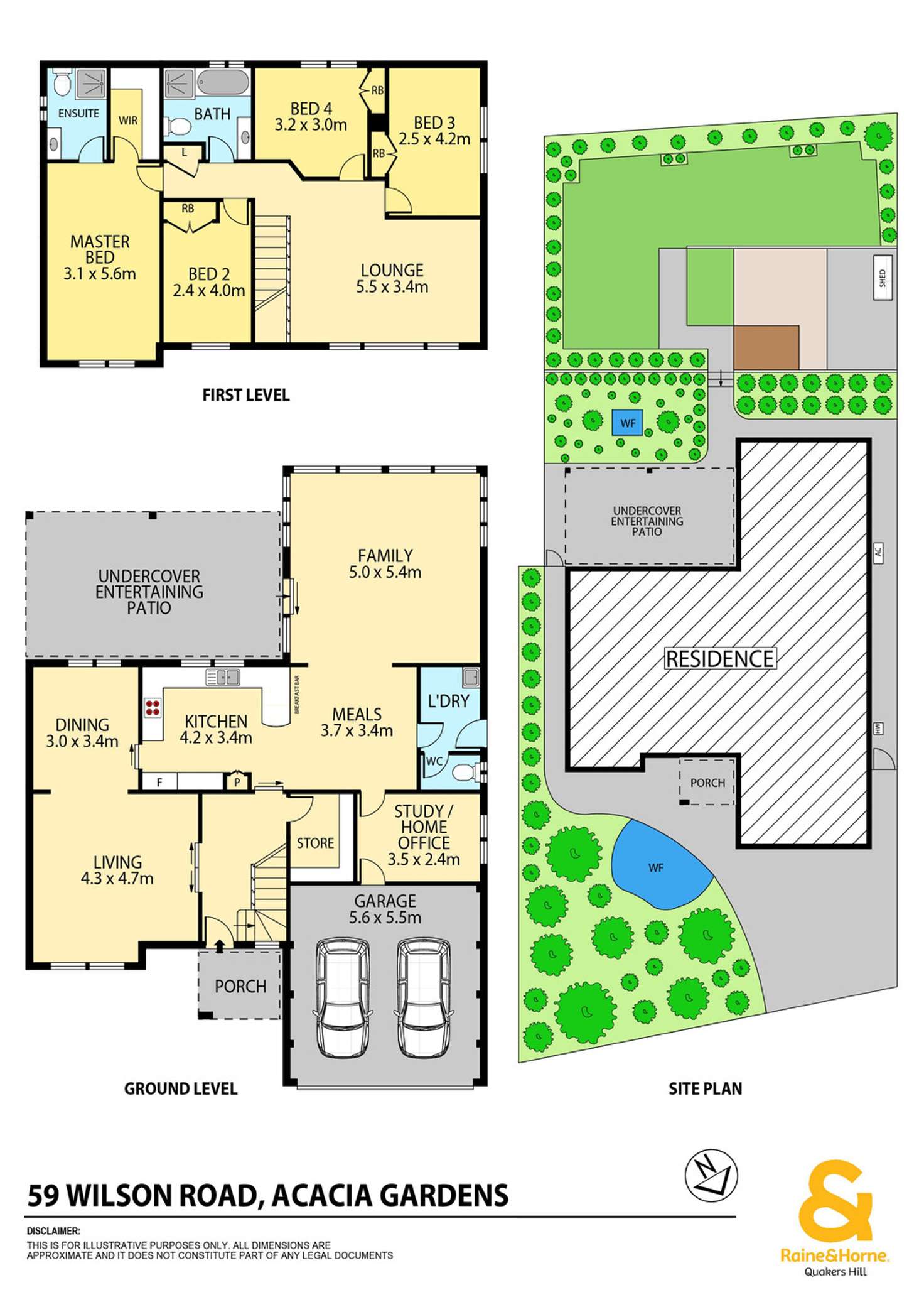 Floorplan of Homely house listing, 59 WILSON ROAD, Acacia Gardens NSW 2763