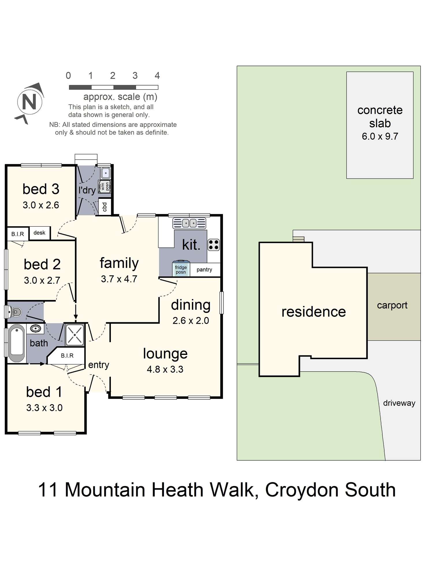 Floorplan of Homely house listing, 11 Mountain Heath Walk, Croydon South VIC 3136