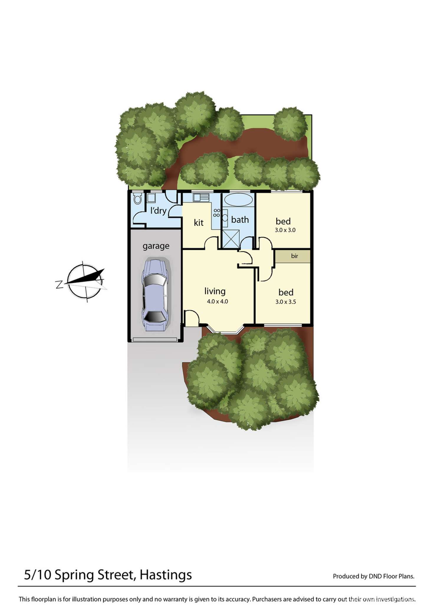 Floorplan of Homely house listing, 5/10 Spring Street, Hastings VIC 3915