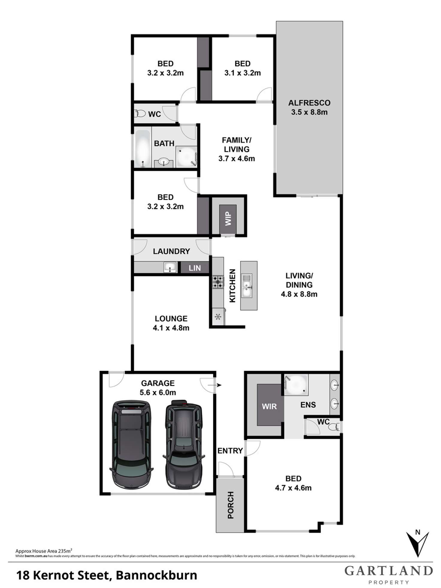 Floorplan of Homely house listing, 18 Kernot Street, Bannockburn VIC 3331