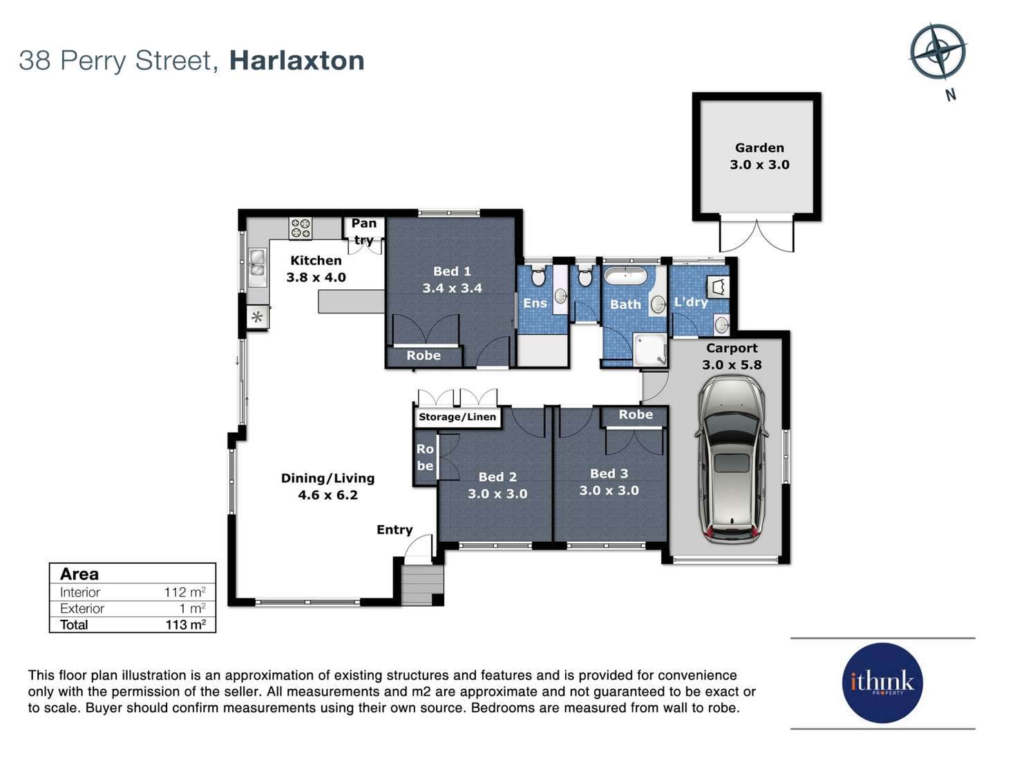 Floorplan of Homely house listing, 38 Perry St, Harlaxton QLD 4350