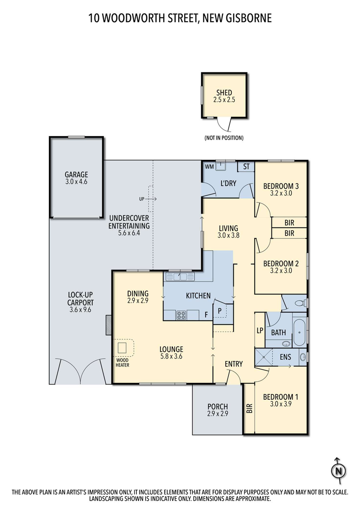 Floorplan of Homely house listing, 10 Woodworth Street, New Gisborne VIC 3438