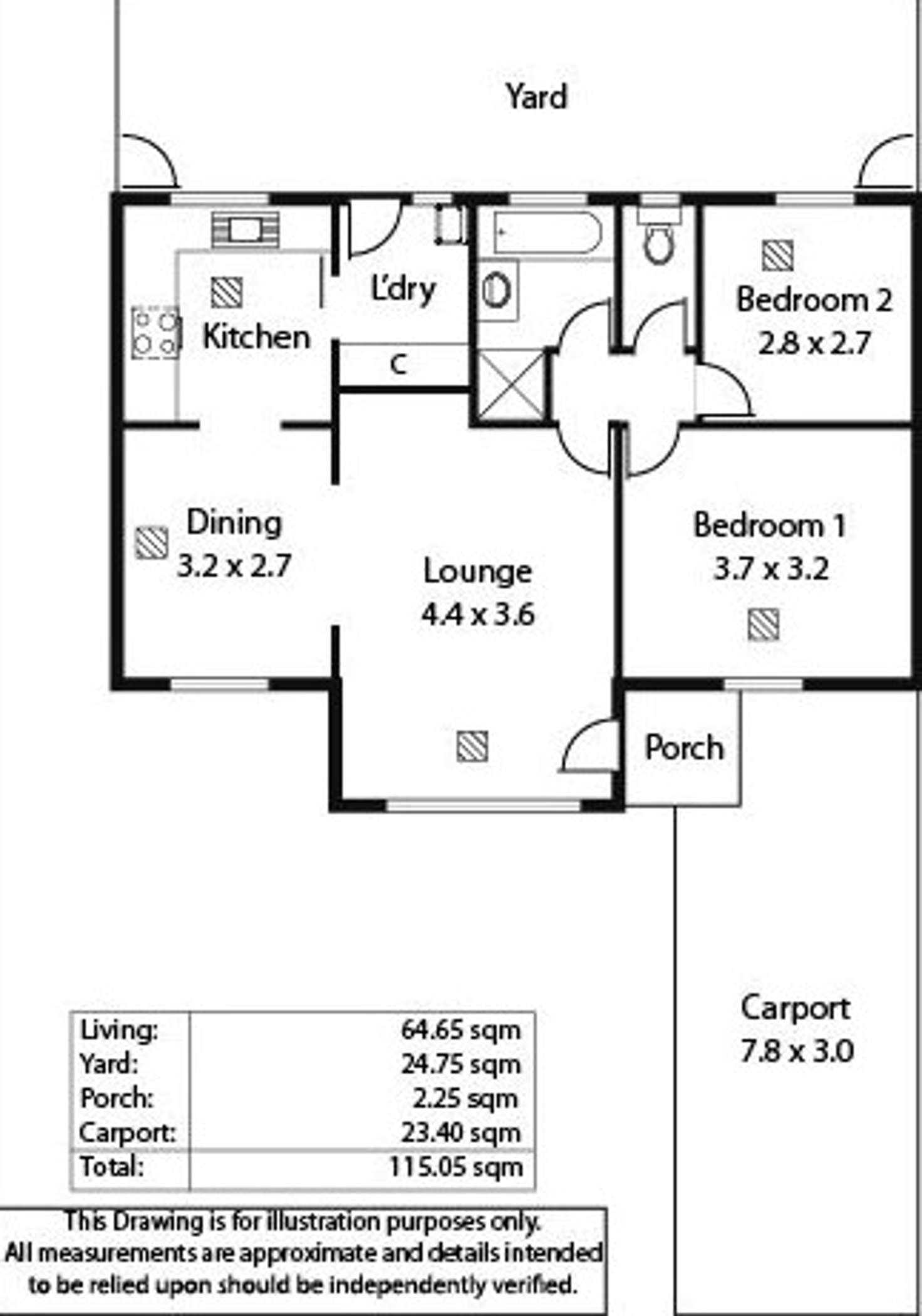 Floorplan of Homely unit listing, 6/7 Galway Avenue, Collinswood SA 5081