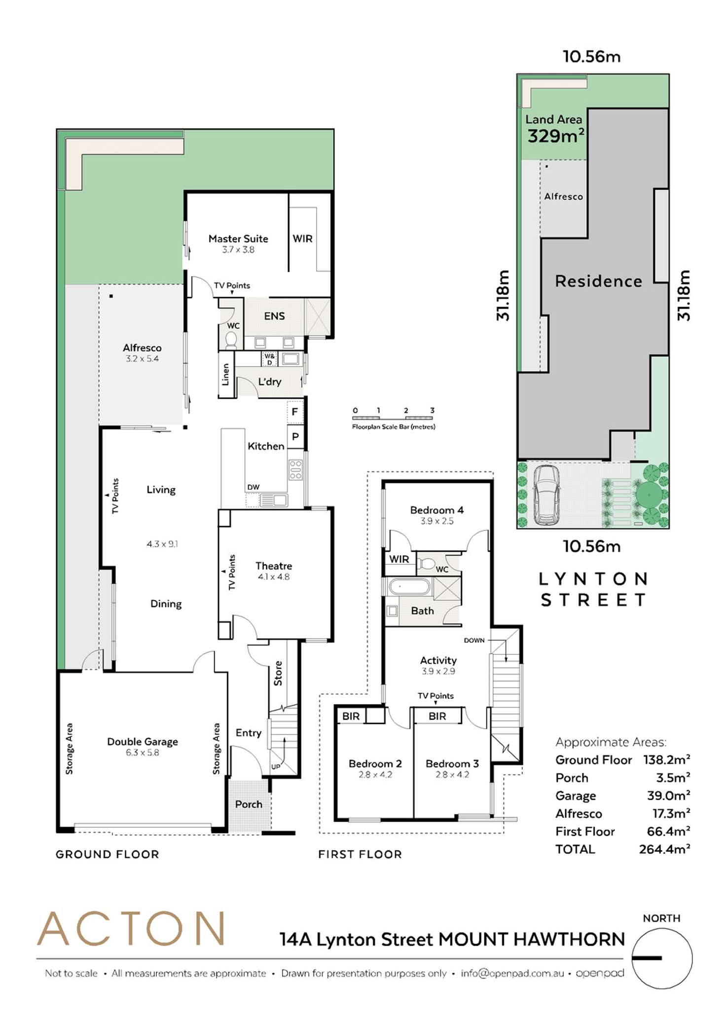 Floorplan of Homely house listing, 14A Lynton Street, Mount Hawthorn WA 6016