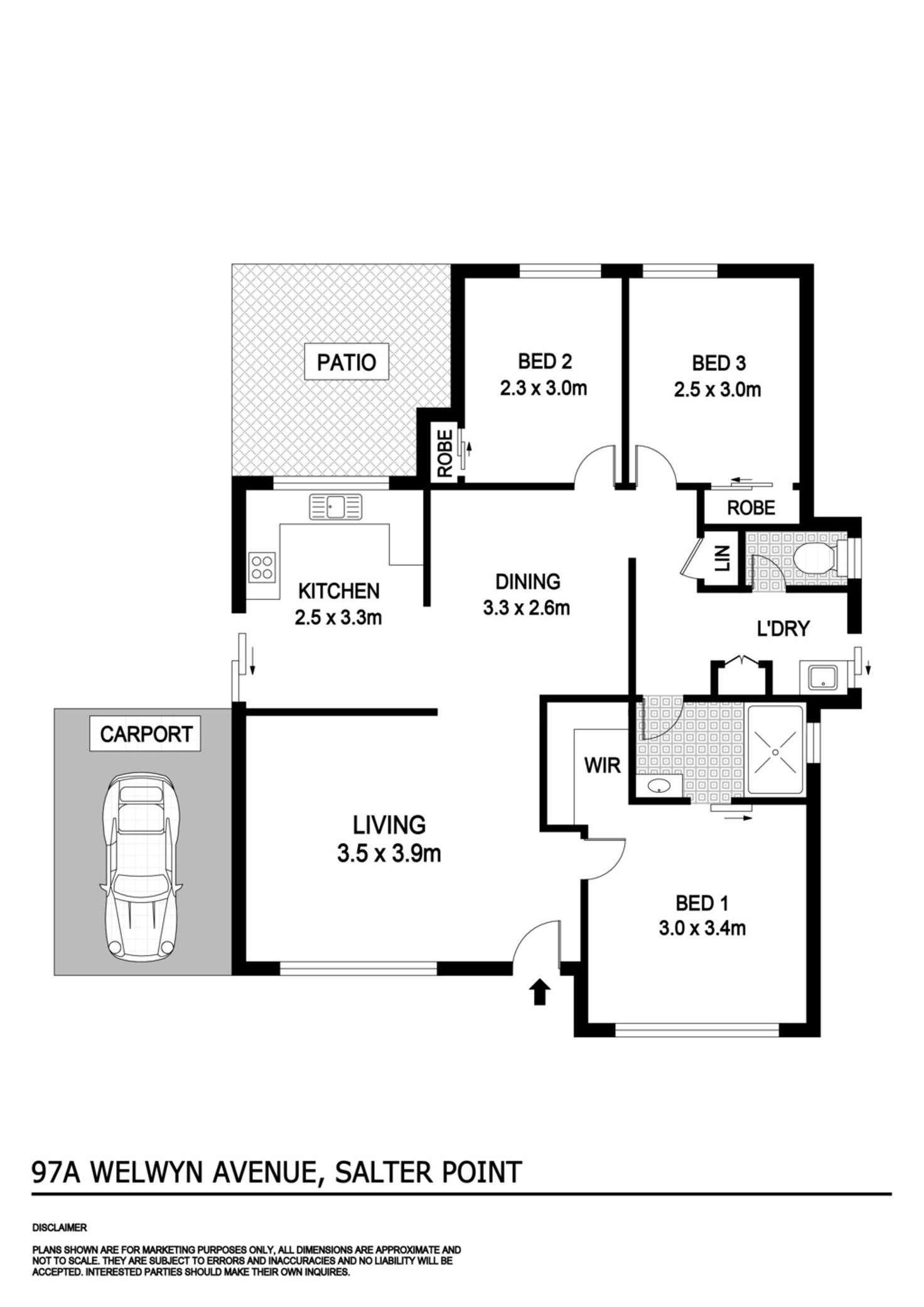 Floorplan of Homely house listing, 97a Welwyn Avenue, Salter Point WA 6152