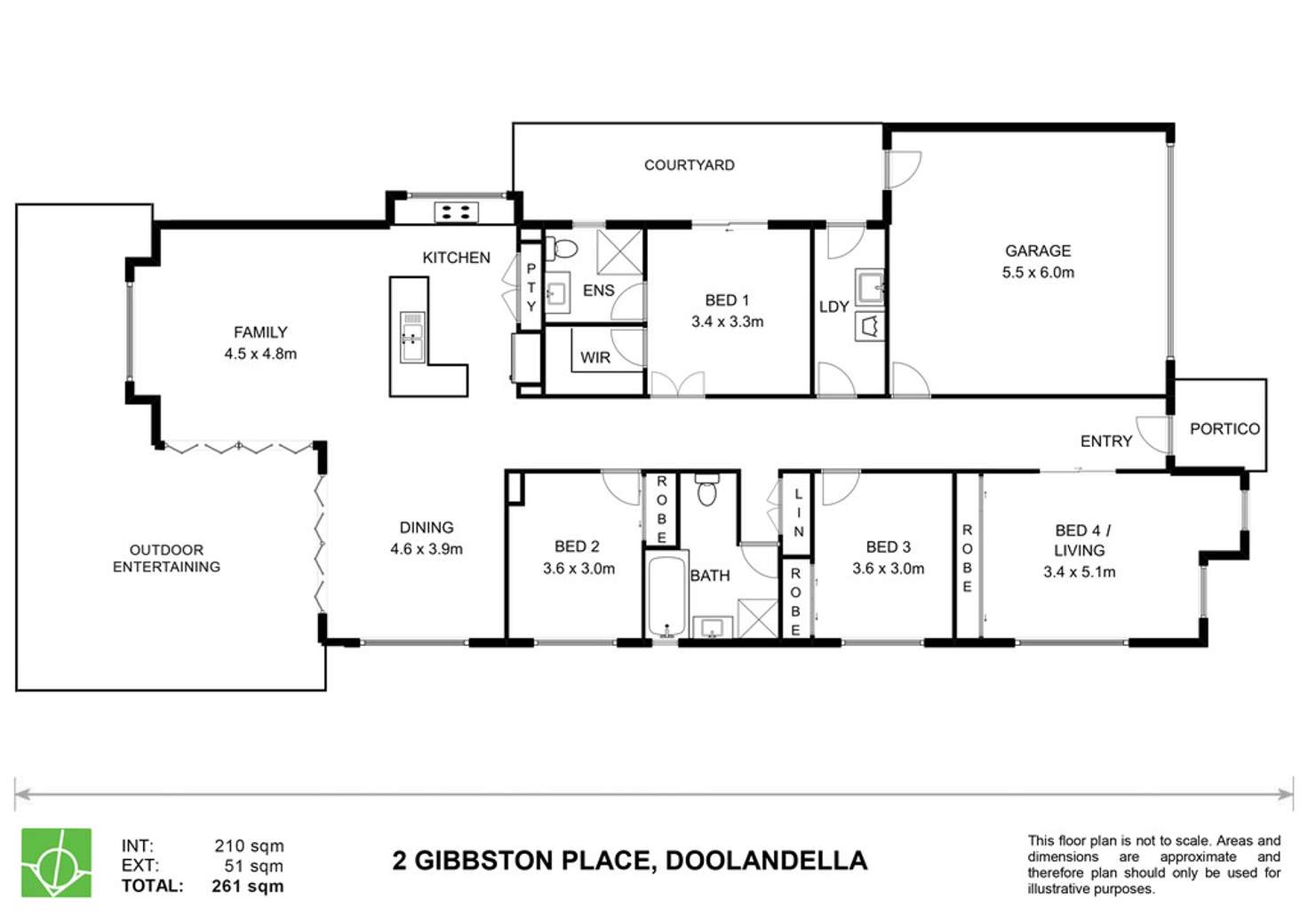 Floorplan of Homely house listing, 2 Gibbston Place, Doolandella QLD 4077