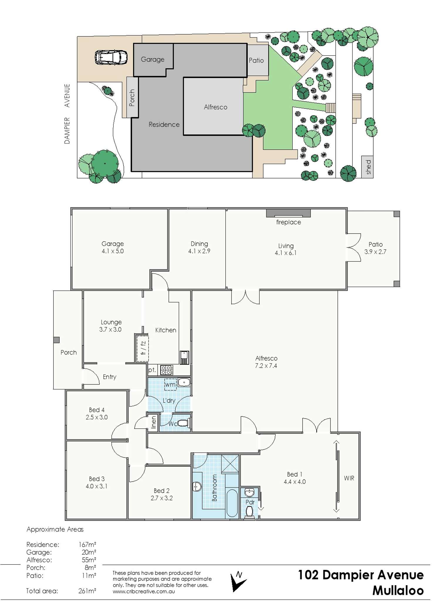 Floorplan of Homely house listing, 102 Dampier Avenue, Mullaloo WA 6027