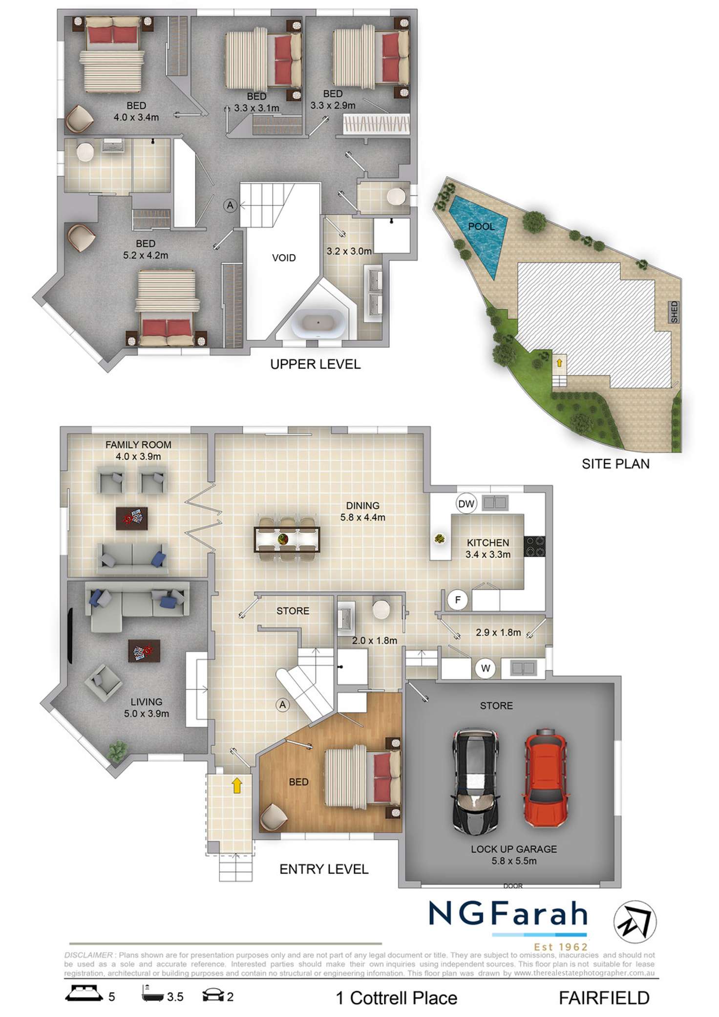 Floorplan of Homely house listing, 1 Cottrell Place, Fairfield West NSW 2165