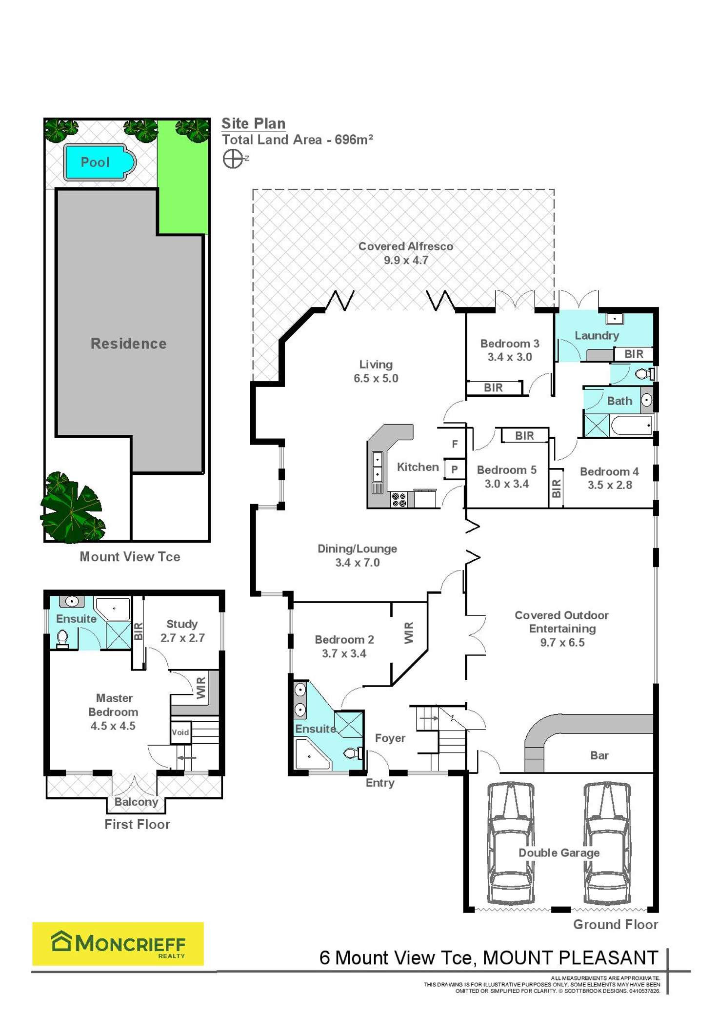 Floorplan of Homely house listing, 6 Mount View Terrace, Mount Pleasant WA 6153