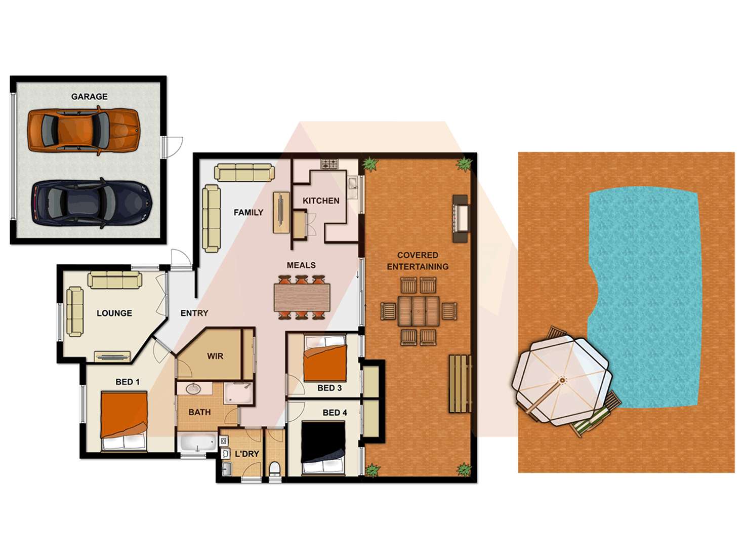 Floorplan of Homely house listing, 87 Springlands Dr, Slacks Creek QLD 4127