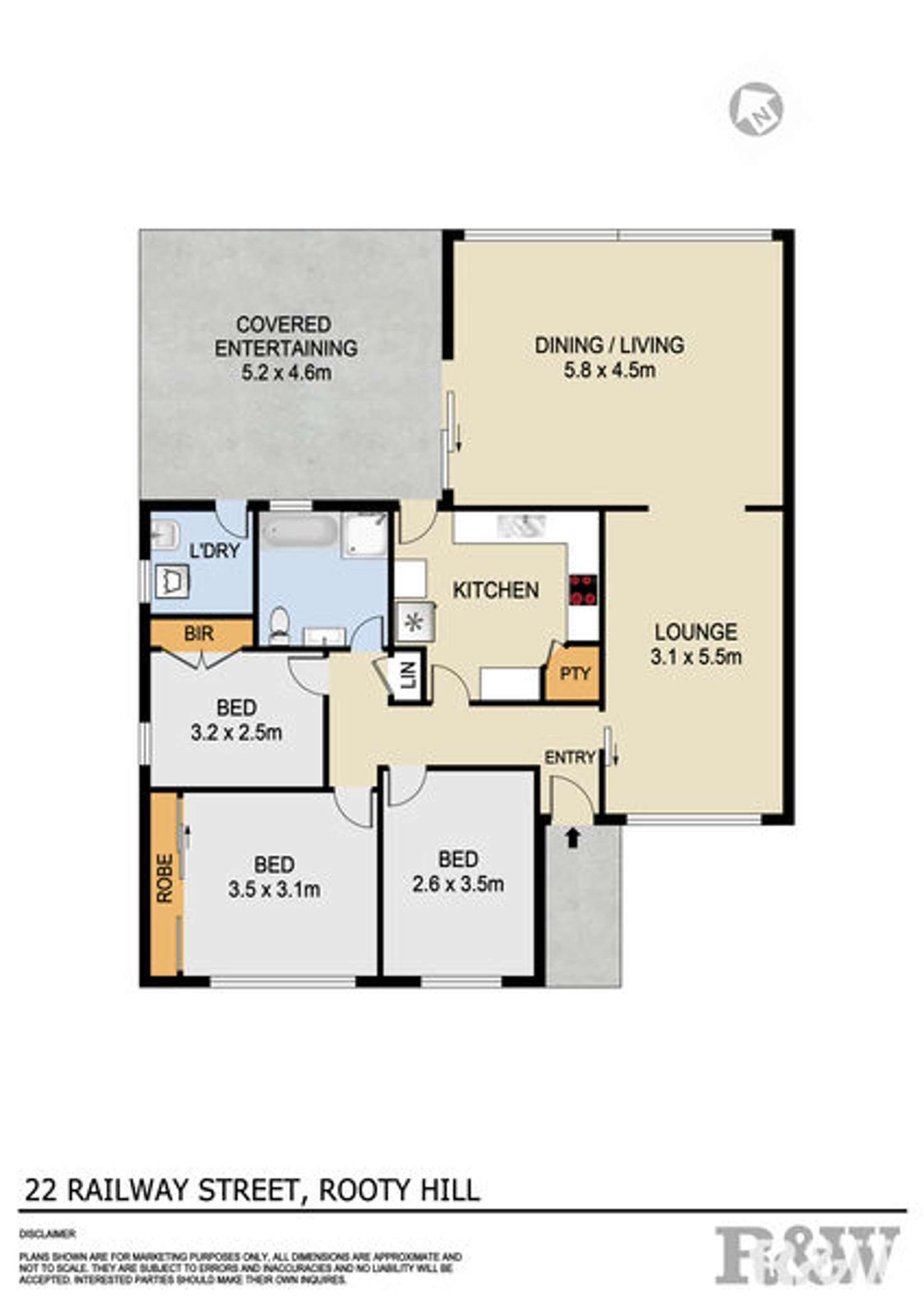 Floorplan of Homely house listing, 22 Railway Street, Rooty Hill NSW 2766