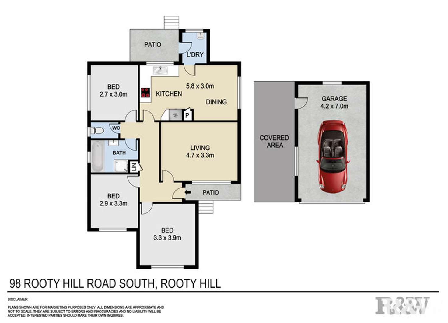 Floorplan of Homely house listing, 98 Rooty Hill Road South, Rooty Hill NSW 2766