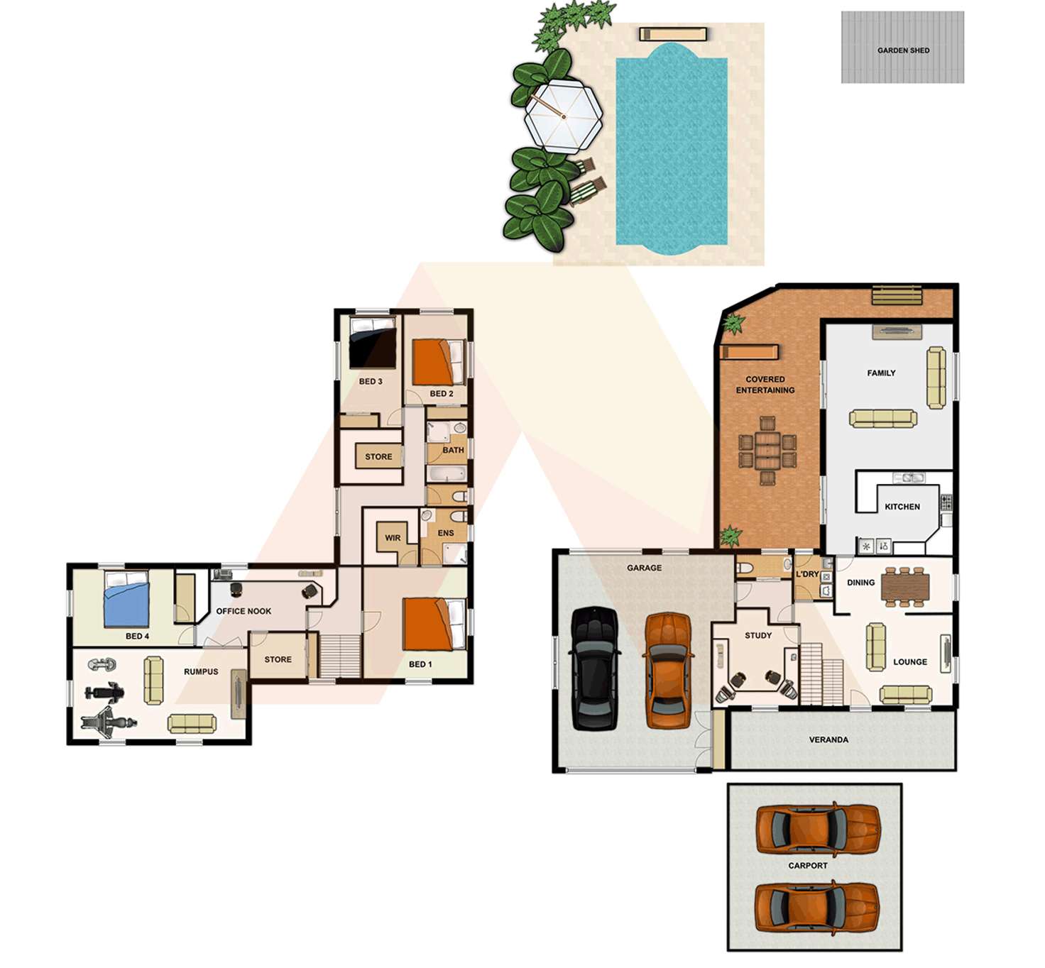 Floorplan of Homely house listing, 18 Leslie Parade, Slacks Creek QLD 4127