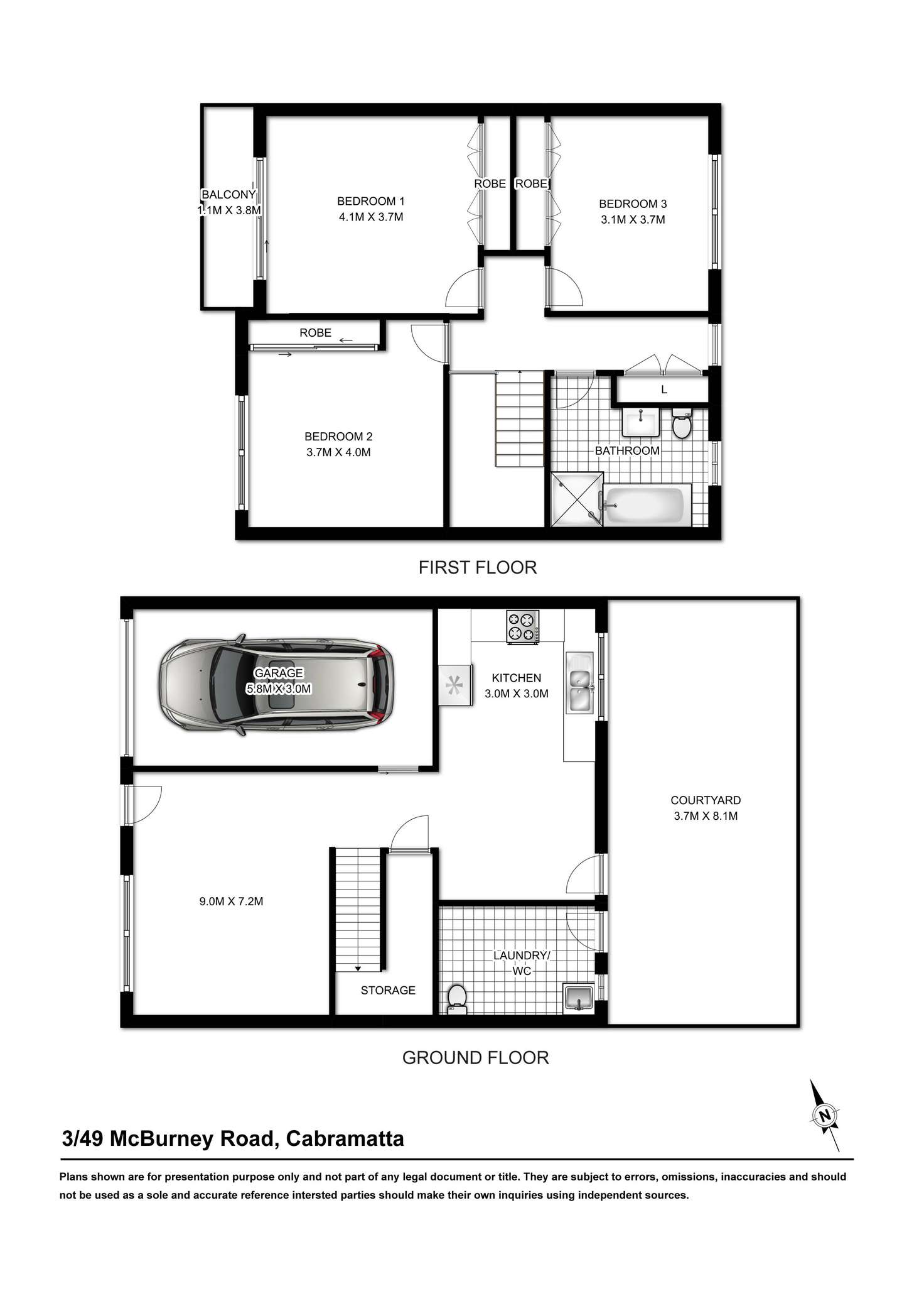 Floorplan of Homely unit listing, 3/49 MCBURNEY ROAD, Cabramatta NSW 2166