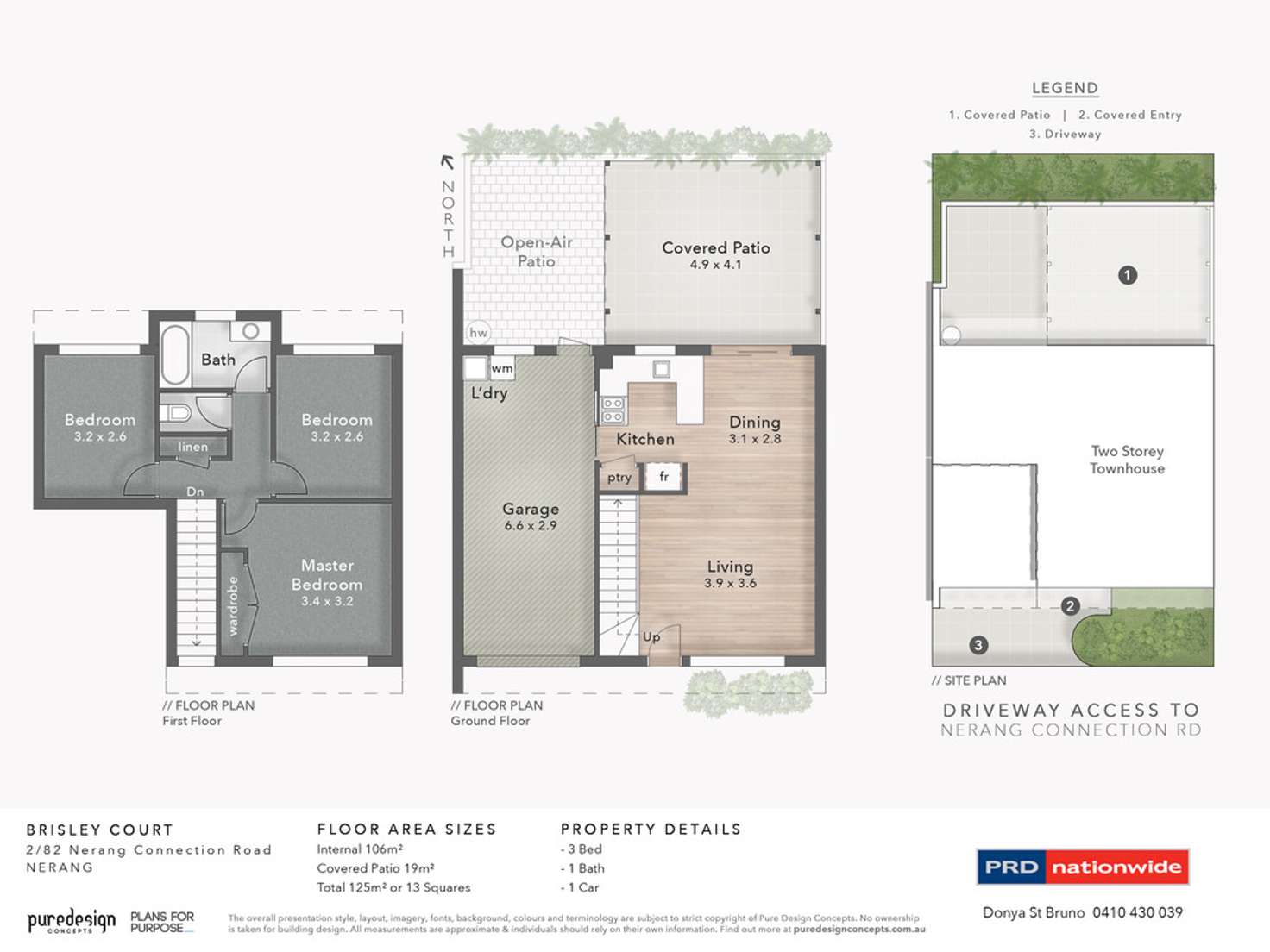 Floorplan of Homely townhouse listing, 2/82 Nerang Connection Road, Nerang QLD 4211