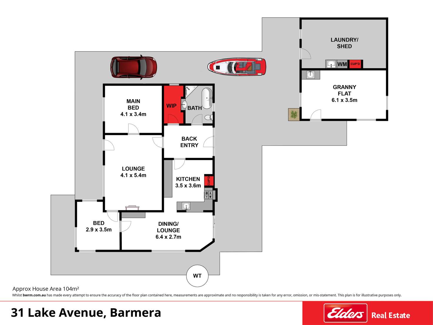 Floorplan of Homely house listing, 31 Lake Avenue, Barmera SA 5345