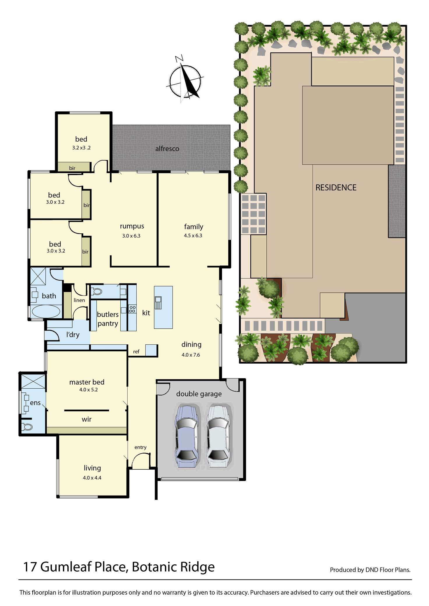 Floorplan of Homely house listing, 17 Gumleaf Place, Botanic Ridge VIC 3977