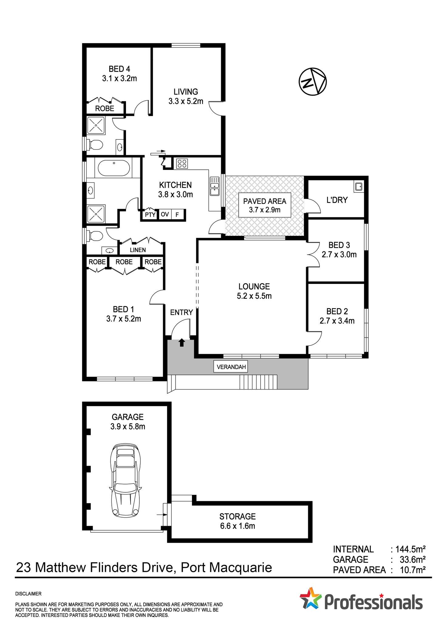 Floorplan of Homely house listing, 23 Matthew Flinders Drive, Port Macquarie NSW 2444
