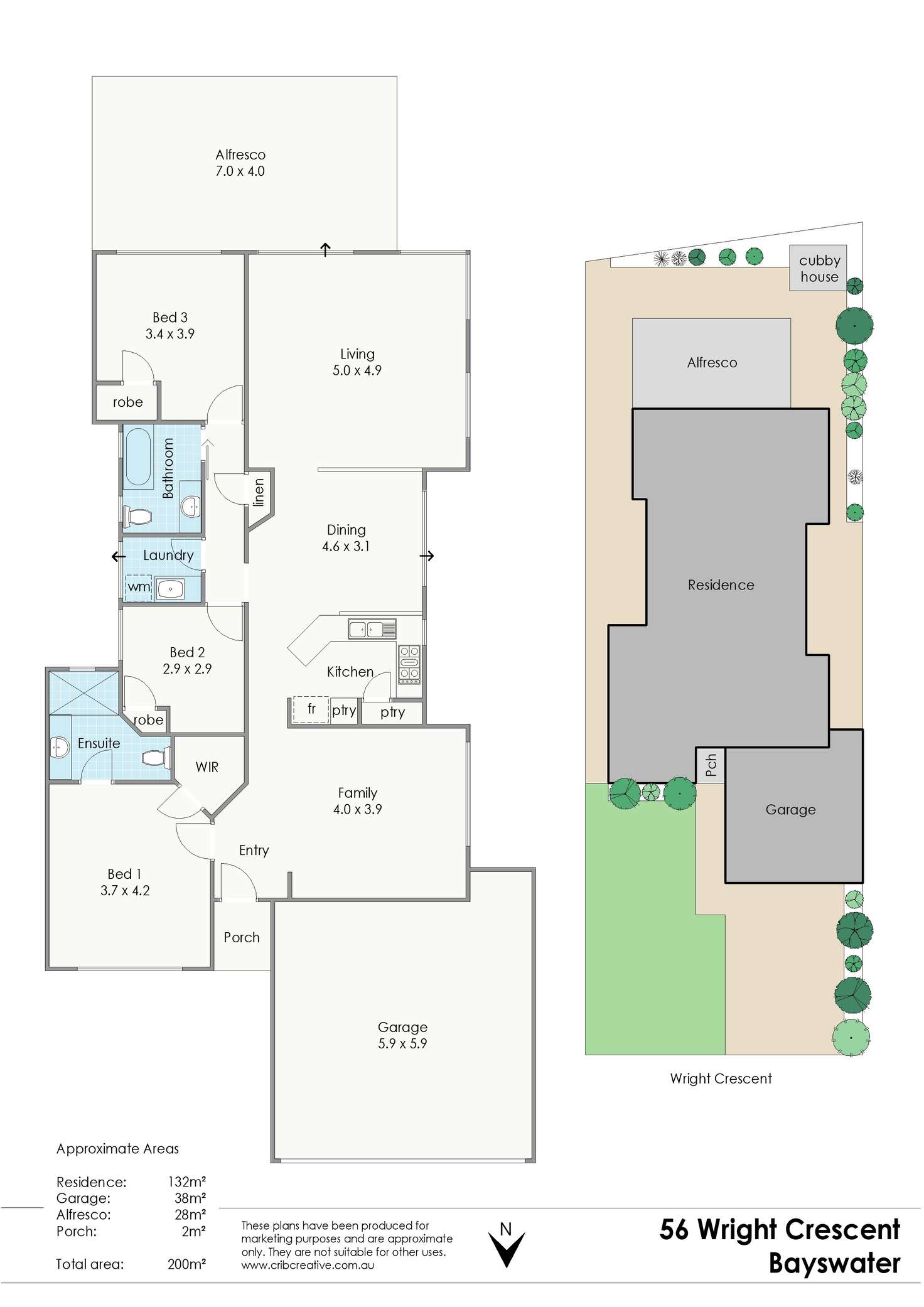 Floorplan of Homely house listing, 56 Wright Crescent, Bayswater WA 6053