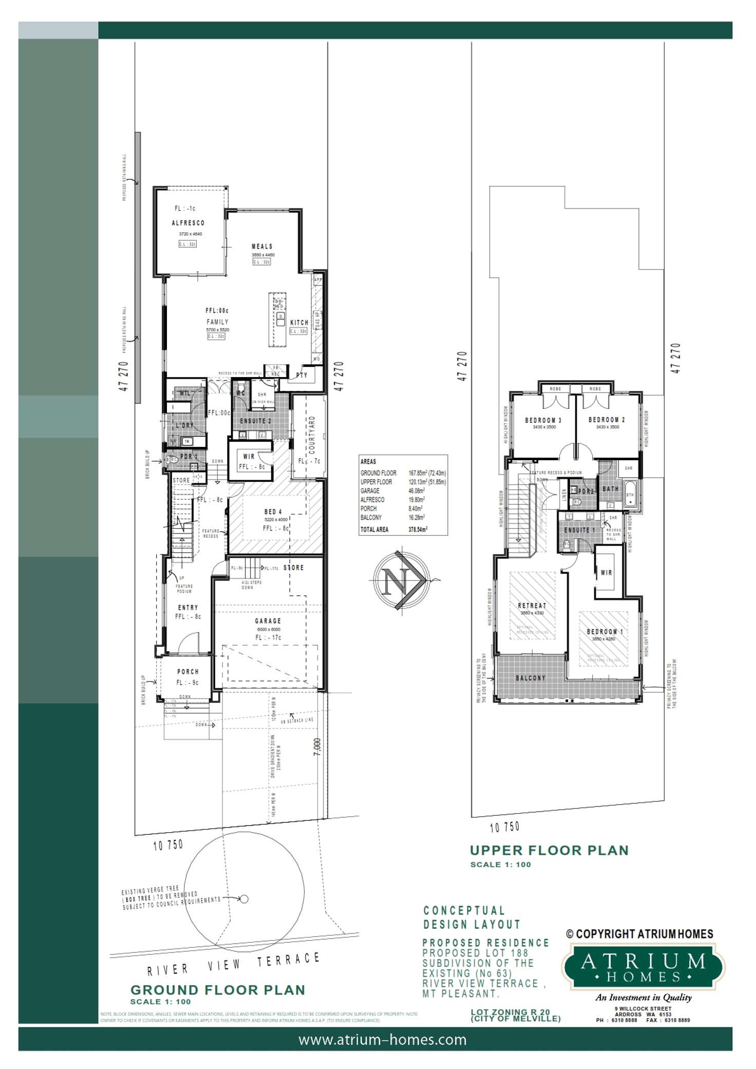 Floorplan of Homely residentialLand listing, LOT 188, 63b River View Terrace, Mount Pleasant WA 6153