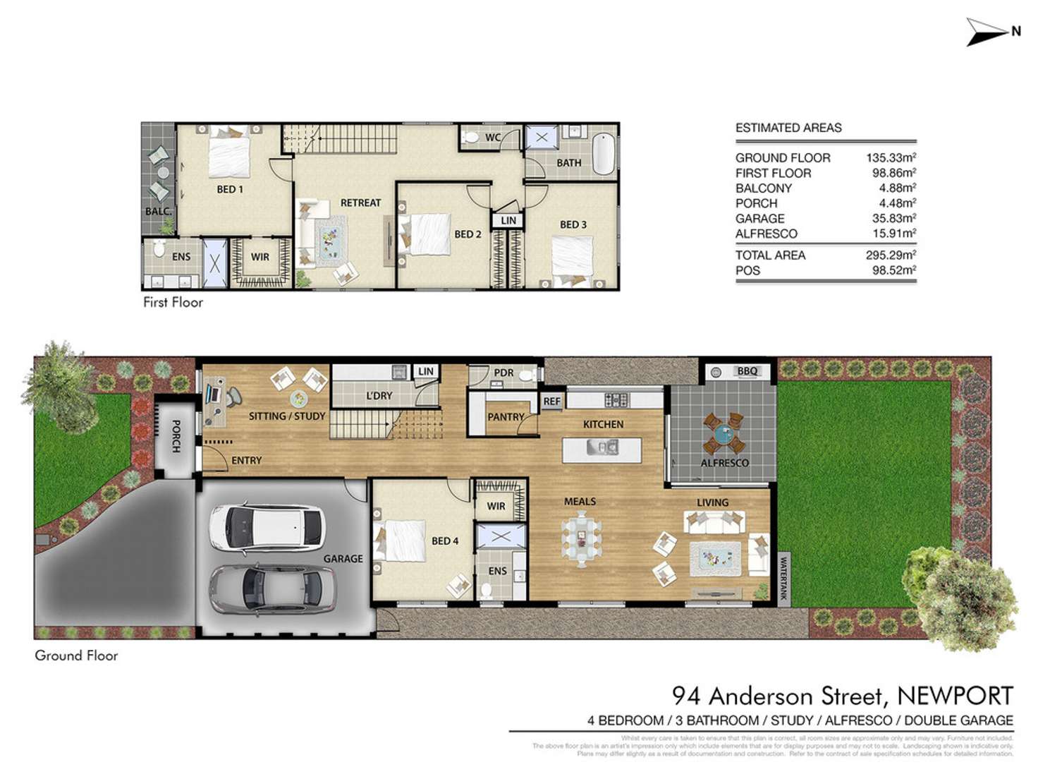Floorplan of Homely house listing, 94 Anderson St, Newport VIC 3015