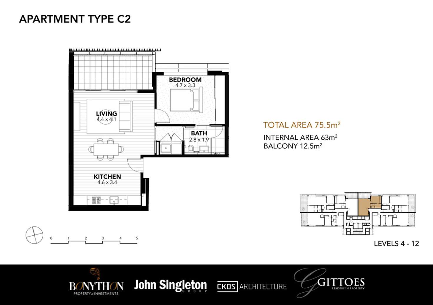 Floorplan of Homely apartment listing, 603/159 Mann Street, Gosford NSW 2250