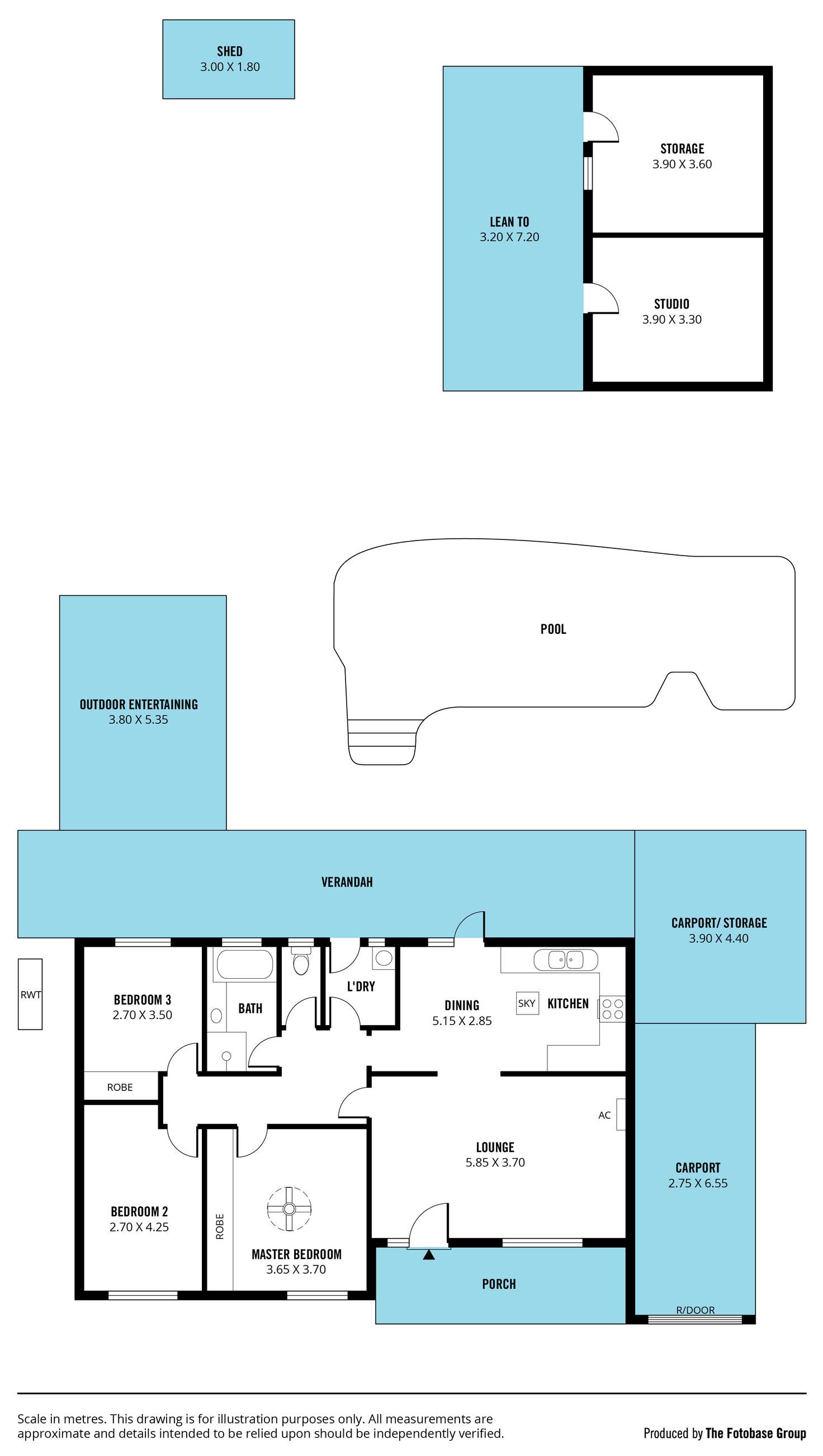 Floorplan of Homely house listing, 100 Brentwood Drive, Huntfield Heights SA 5163