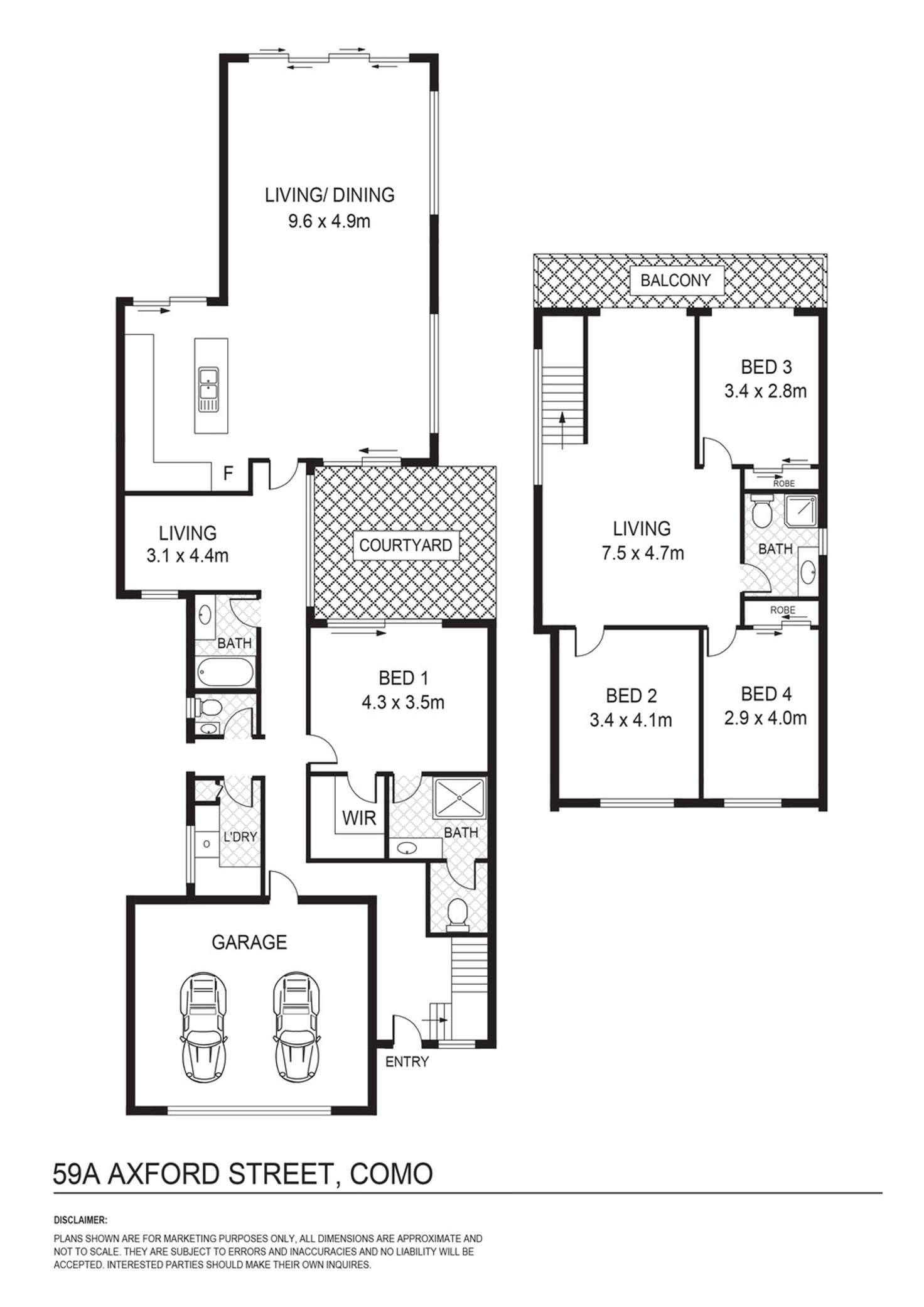 Floorplan of Homely house listing, 59a Axford Street, Como WA 6152