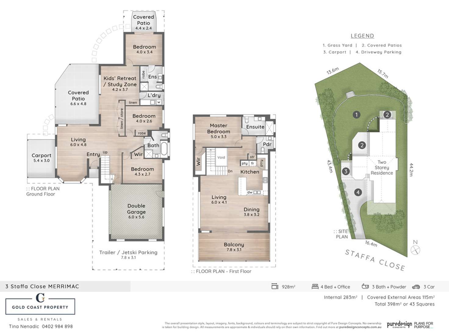 Floorplan of Homely house listing, 3 Staffa Close, Merrimac QLD 4226