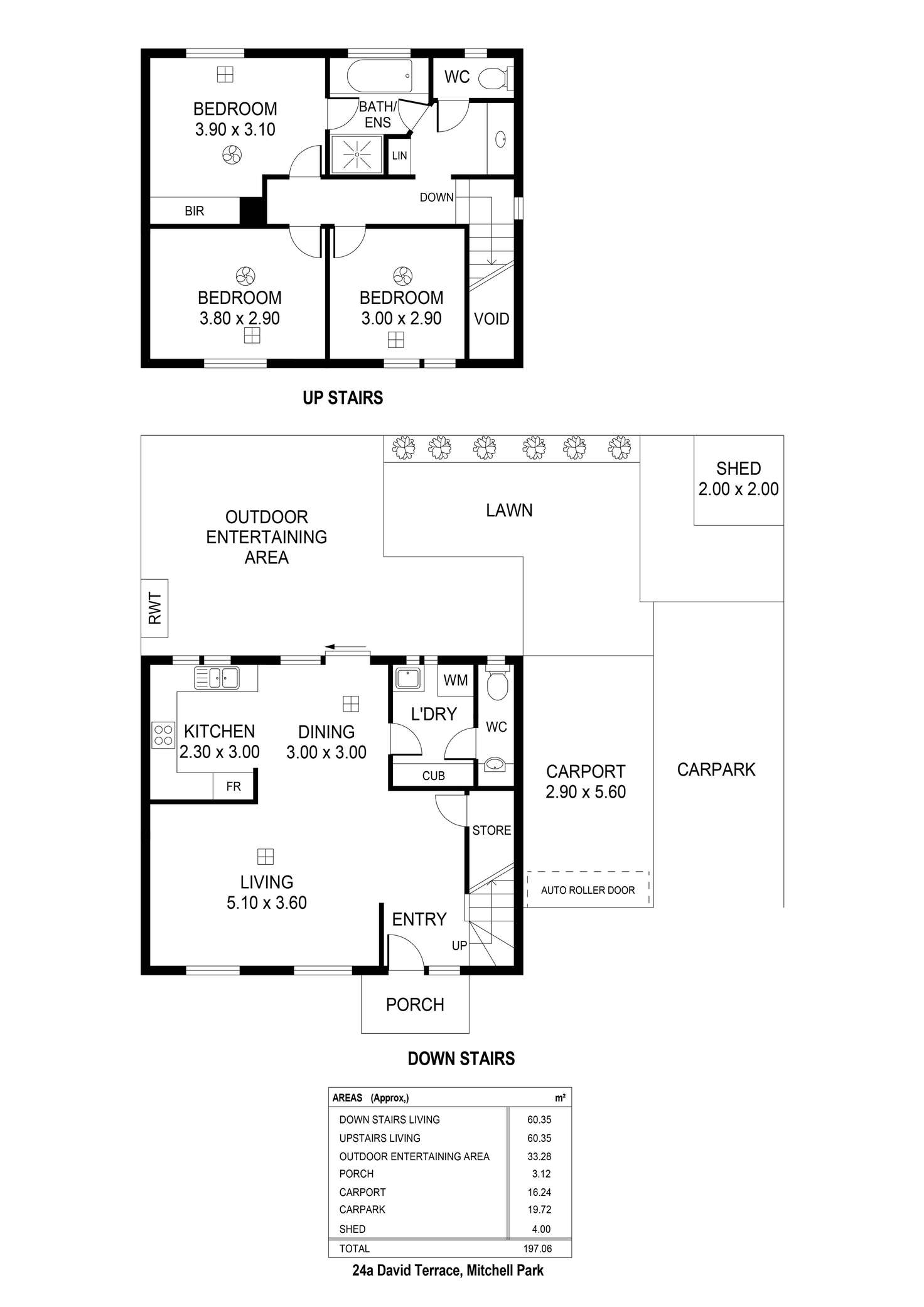 Floorplan of Homely house listing, 24A David Avenue, Mitchell Park SA 5043