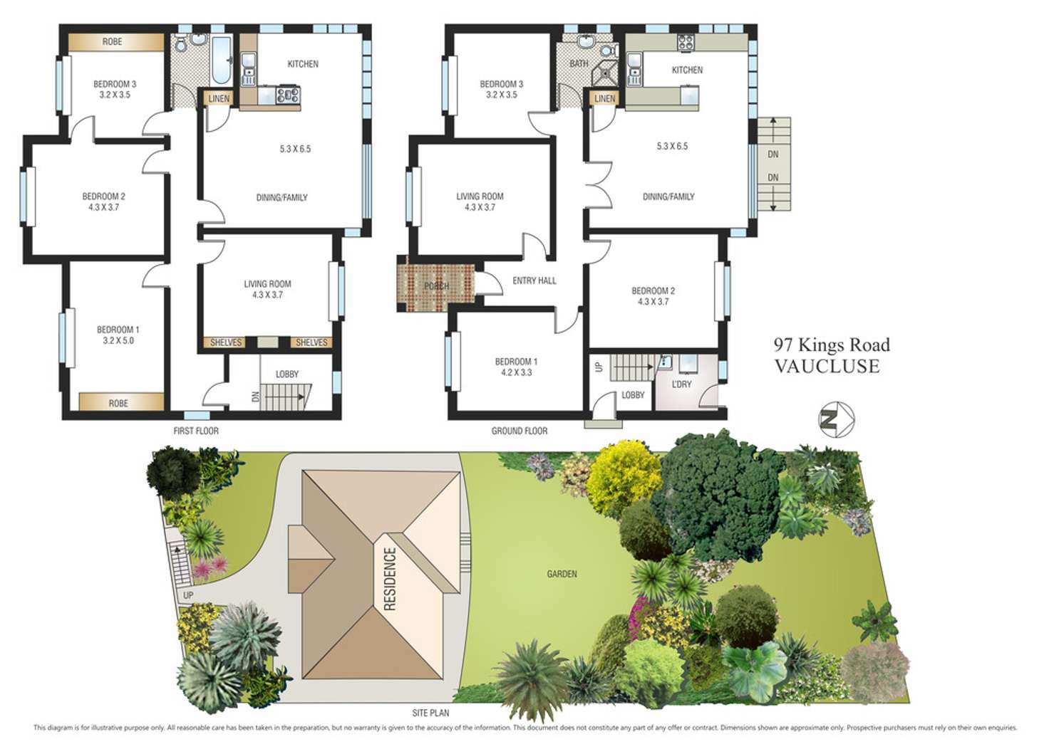Floorplan of Homely semiDetached listing, 97 Kings Road, Vaucluse NSW 2030